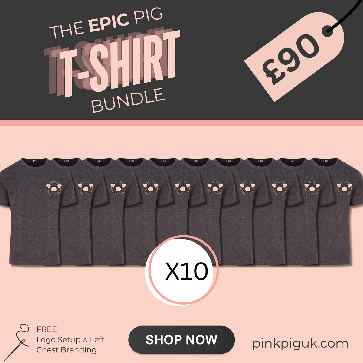 The Epic Pig T-Shirt Bundle