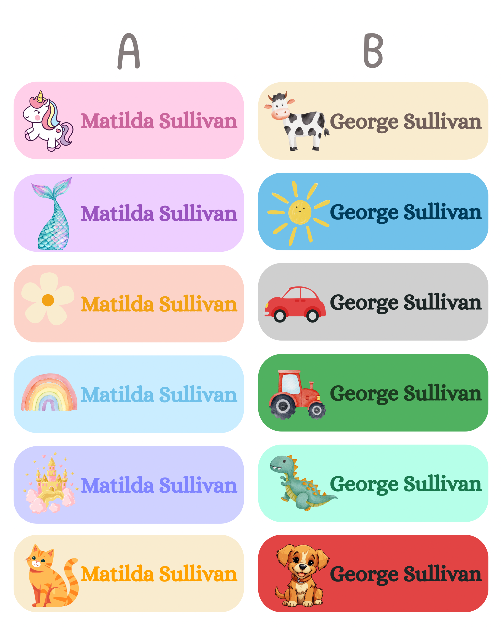 Iron-on Clothing Labels